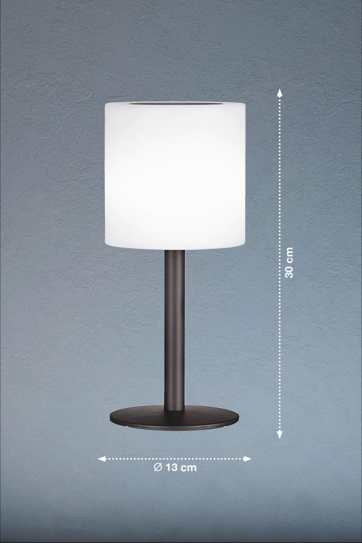 LED-Außenleuchte 850325 Lesina weiß H/D: ca. 30x13 cm Lesina - weiß (13,00/30,00cm) - easy! by FHL