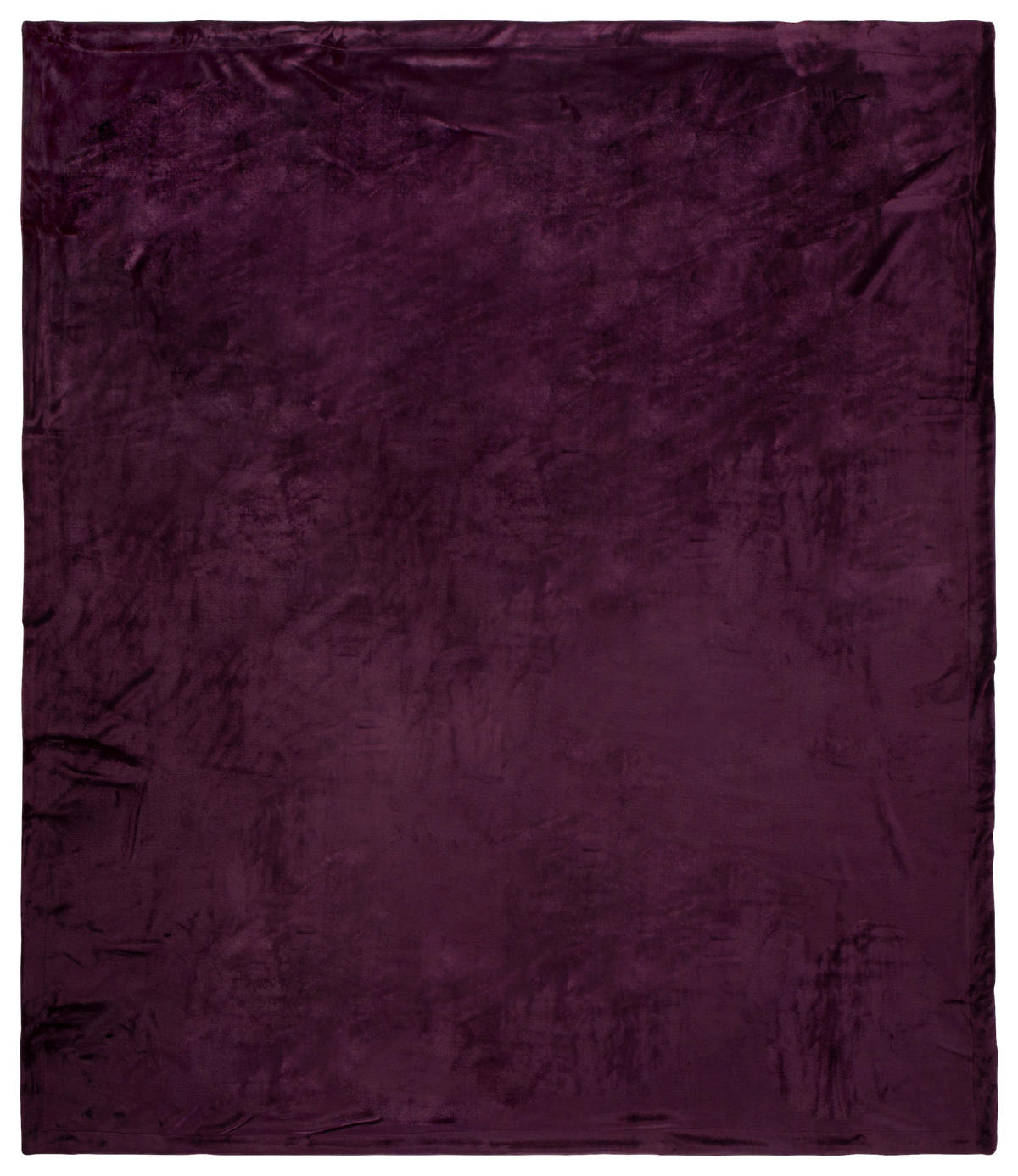 Wohndecke Polysamt Wohndecke 160x180 - bordeaux (160,00/180,00cm) - Happiness