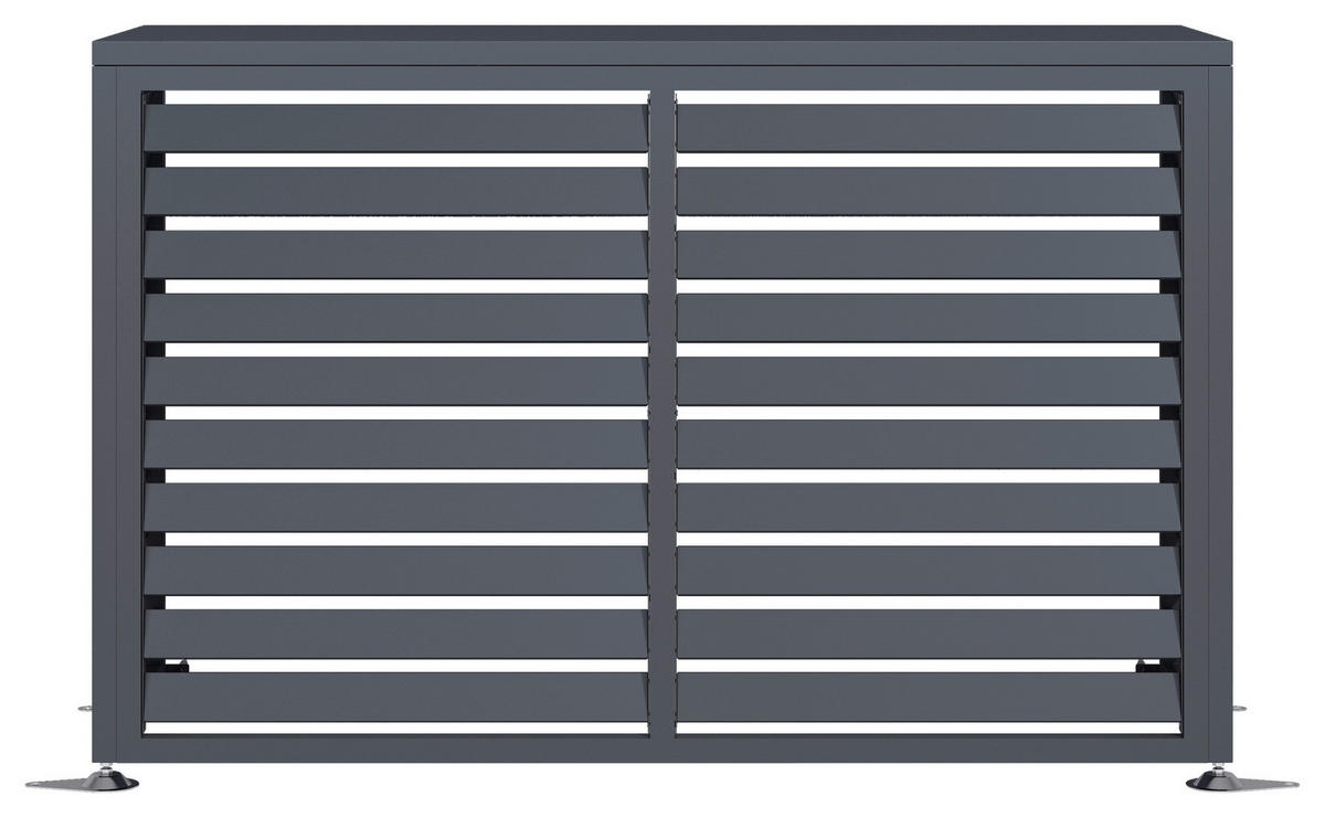 Westmann Verkleidung Wärmepumpe Boxa anthrazit B/H/L: ca. 140x97x56 cm Boxa - anthrazit (56,00/140,00/97,00cm) - Westmann