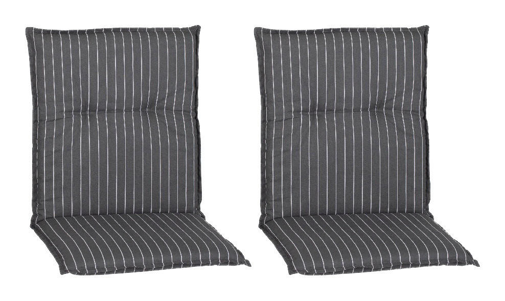 Beo Saumauflage für Niedriglehner Belm grau Polyester-Mischgewebe B/H/L: ca. 50x6x101 cm 2er Set Belm - weiß/grau (101,00/50,00/6,00cm) - Beo
