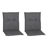 Beo Saumauflage für Niedriglehner Belm grau Polyester-Mischgewebe B/H/L: ca. 50x6x101 cm 2er Set Belm - weiß/grau (101,00/50,00/6,00cm) - Beo