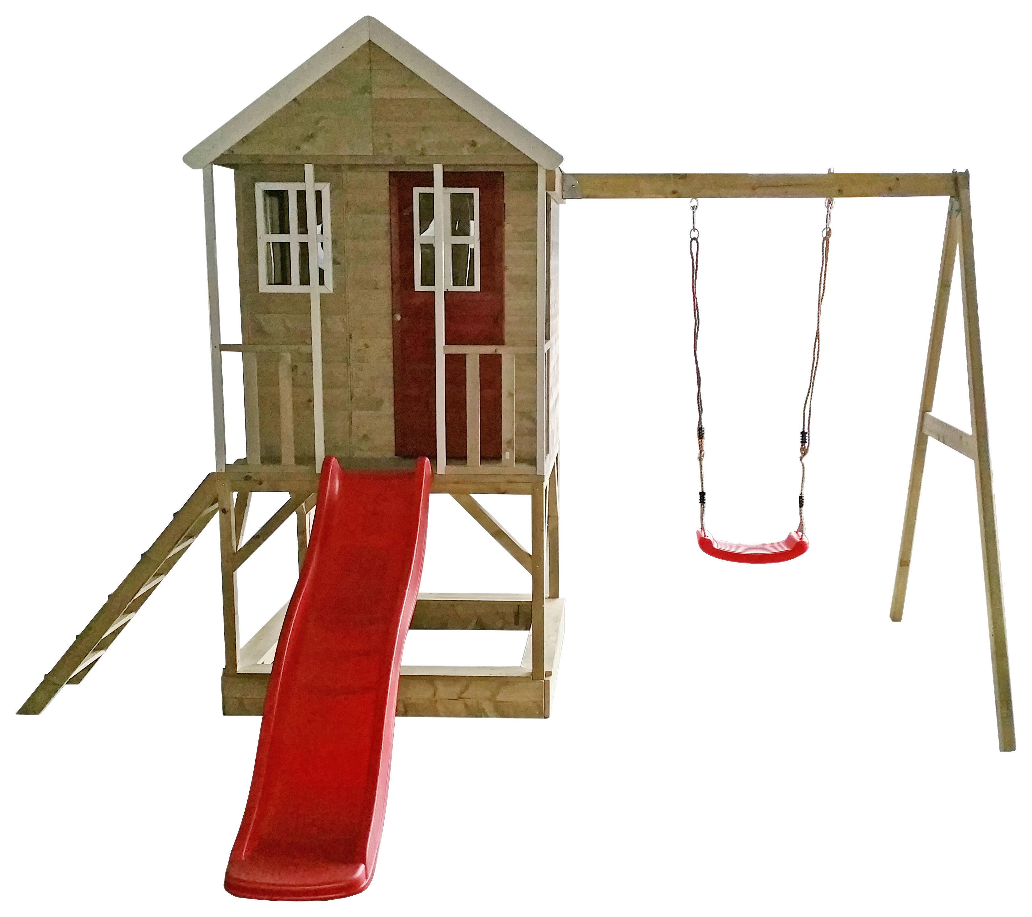 Wendi Toys Spielhaus Alpaka natur B/H/L: ca. 350x242x290 cm Alpaka - natur (290,00/350,00/242,00cm) - Wendi Toys