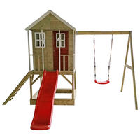 Wendi Toys Spielhaus Alpaka natur B/H/L: ca. 350x242x290 cm Alpaka - natur (290,00/350,00/242,00cm) - Wendi Toys