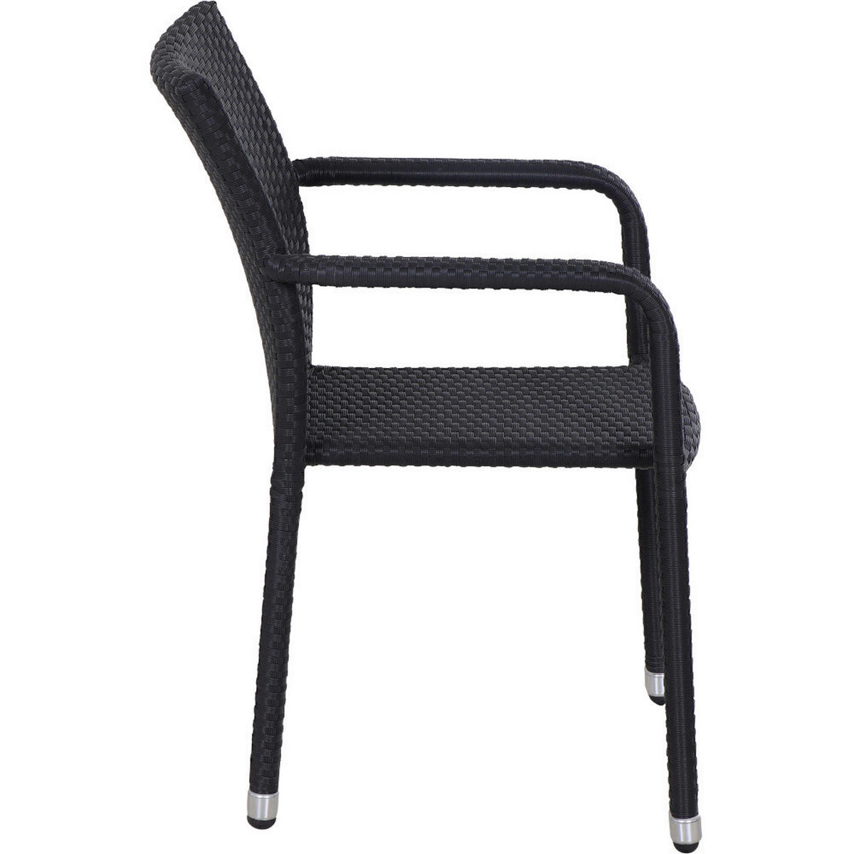 Gardamo Stapelsessel MINAS schwarz Aluminium MINAS - schwarz - Gardamo