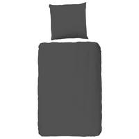 Baumwoll Bettwäsche Bettwäsche-Baumwolle_uni anthrazit - anthrazit (135,00/200,00cm) - Good Morning
