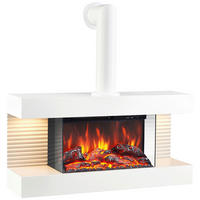KAMINIO Elektrischer-Kamin LIZ weiß Metall B/H/T: ca. 82x84x21,7 cm ca. 2000 W LIZ - weiß (82,00/84,00/21,70cm) - KAMINIO