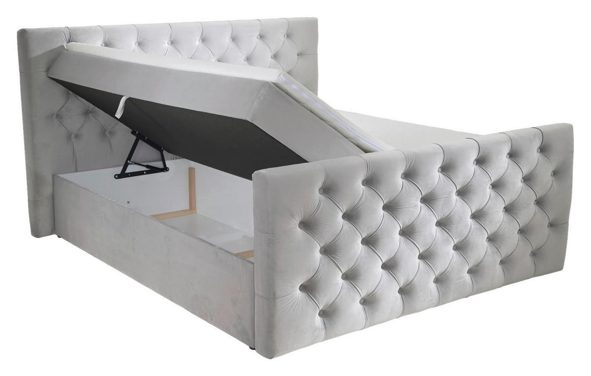 Boxbett Glow Silbergrau Glow - Silbergrau (200,00/117,00/224,00cm)