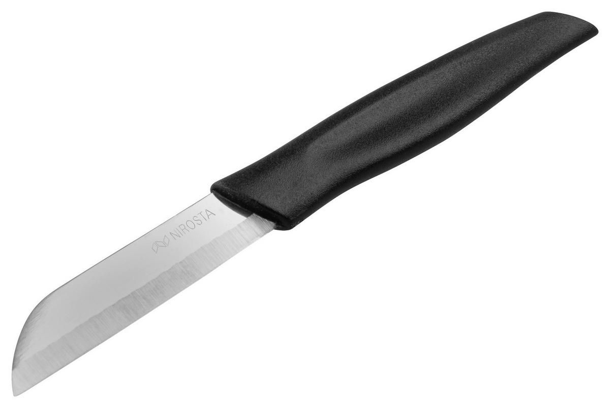 NIROSTA Gemüsemesser schwarz Edelstahl L: ca. 17 cm Gemüsemesser_Basic - schwarz (17,00cm) - NIROSTA
