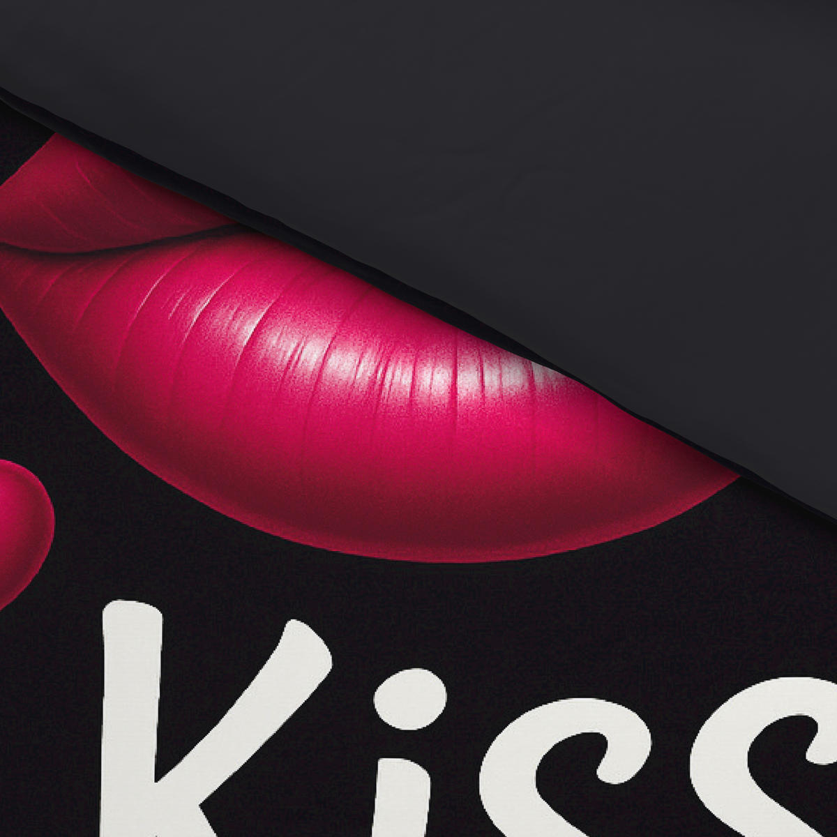 Microfaser Bettwäsche Bettwäsche_Microfaser Kiss 135x200 - rot (135,00/200,00cm)