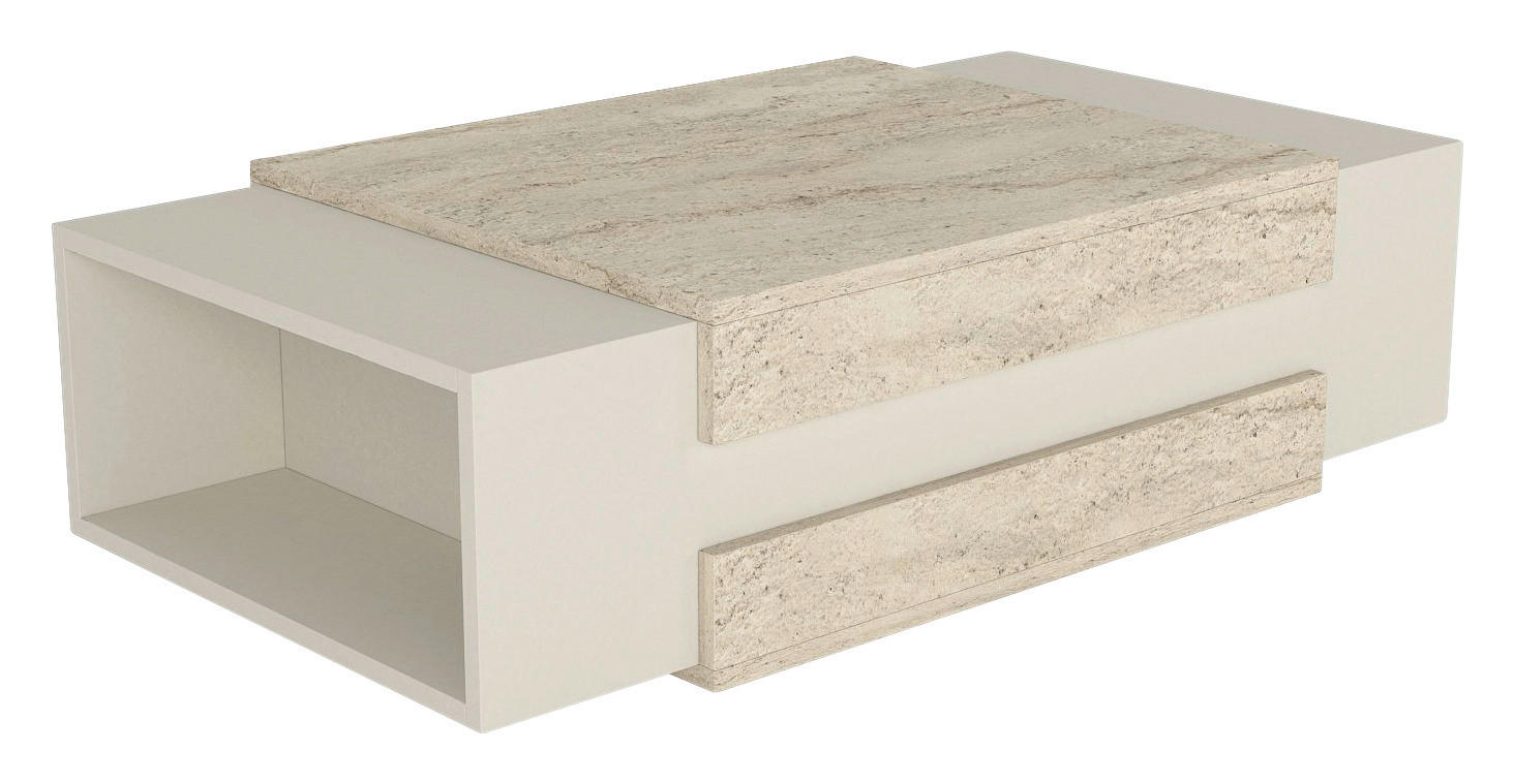 Couchtisch Nora beige granit Optik B/H/T: ca. 110x57x31 cm Nora - beige/granit (110,00/57,00/31,00cm) - moebel17