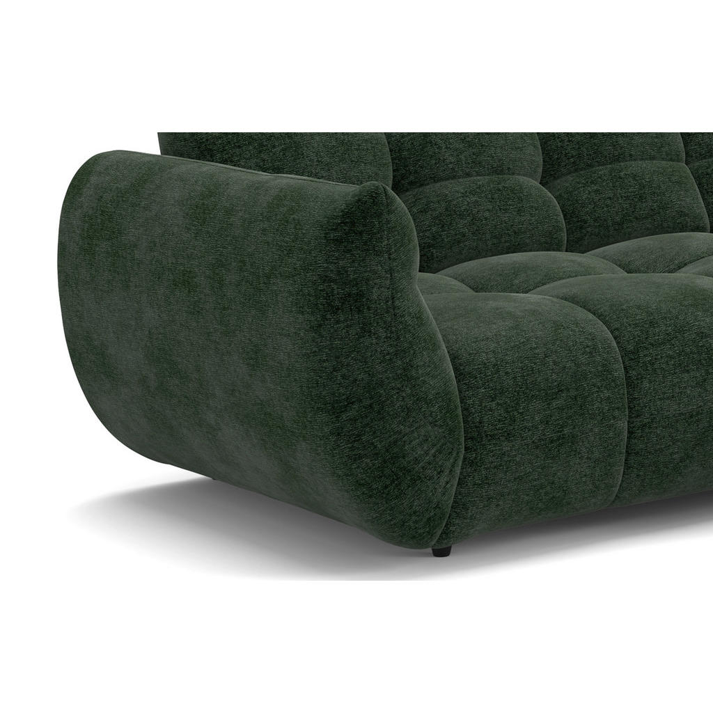 Thumbnail - Ecksofa Panda grün Microfaser B/H/T: ca. 280x81x178 cm