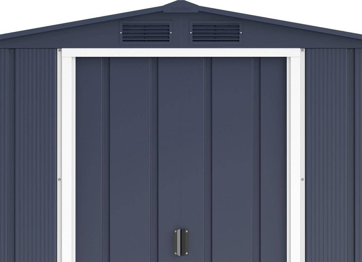 VCM Gerätehaus anthrazit B/H/L: ca. 202x181x174 cm Gerätehaus mit Schiebetür - anthrazit (174,00/202,00/181,00cm) - VCM