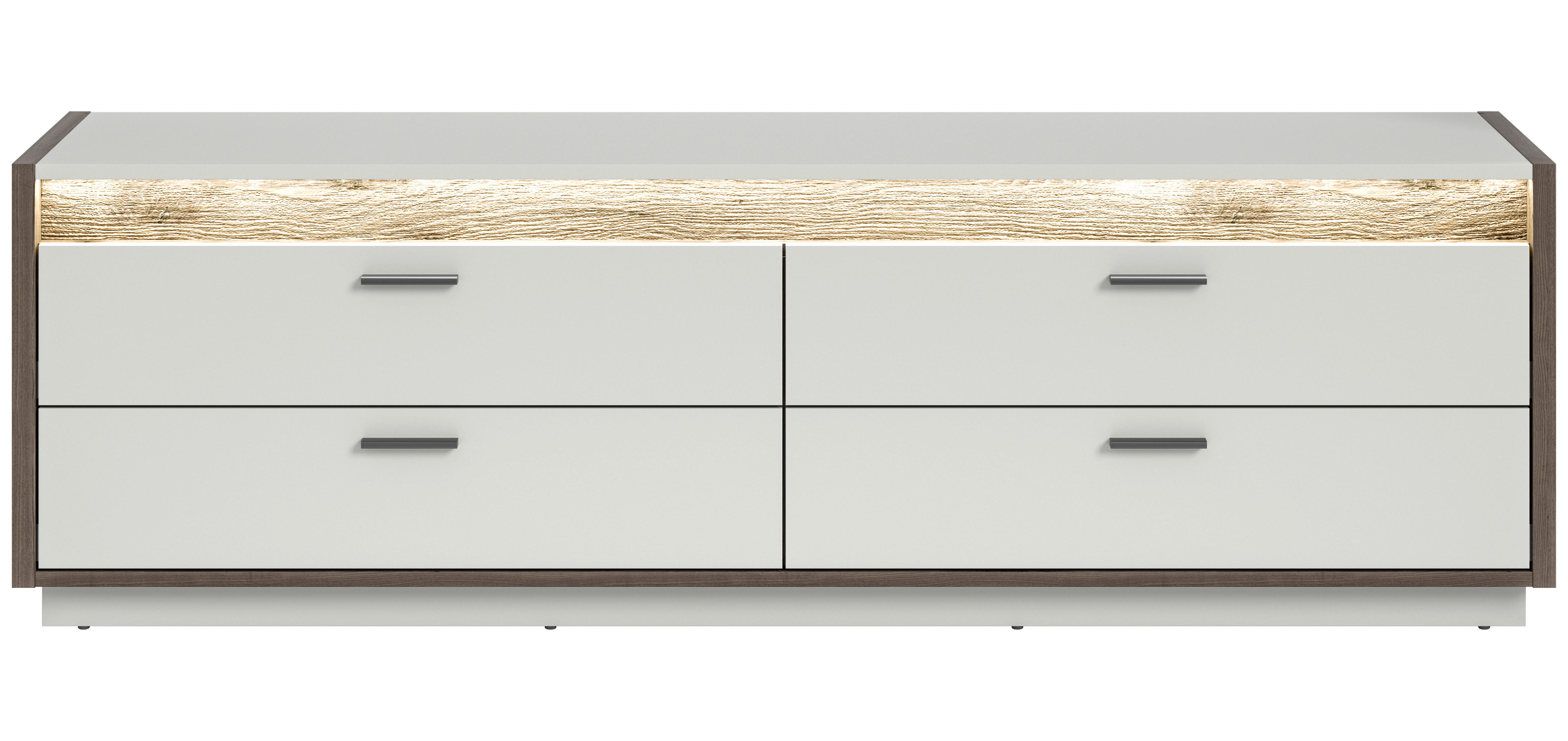 Lowboard Falcona Nox Oak Nachbildung hellgrau B/H/T: ca. 58x187x43 cm Falcona - hellgrau (58,00/187,00/43,00cm) - xonox.home