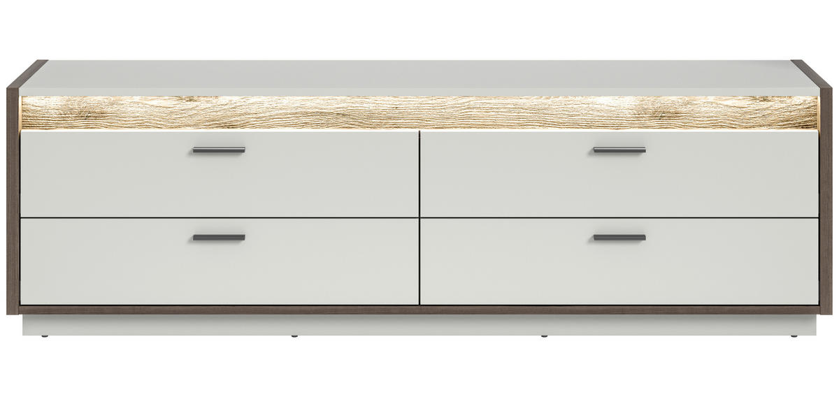 Lowboard Falcona Nox Oak Nachbildung hellgrau B/H/T: ca. 58x187x43 cm Falcona - hellgrau (58,00/187,00/43,00cm) - xonox.home
