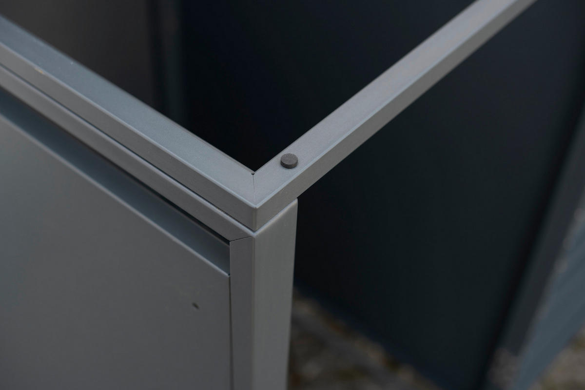 Westmann Mülltonnenbox4-fach Kubus 4-fach Kubus - anthrazit (264,00/116,00/80,00cm) - Westmann