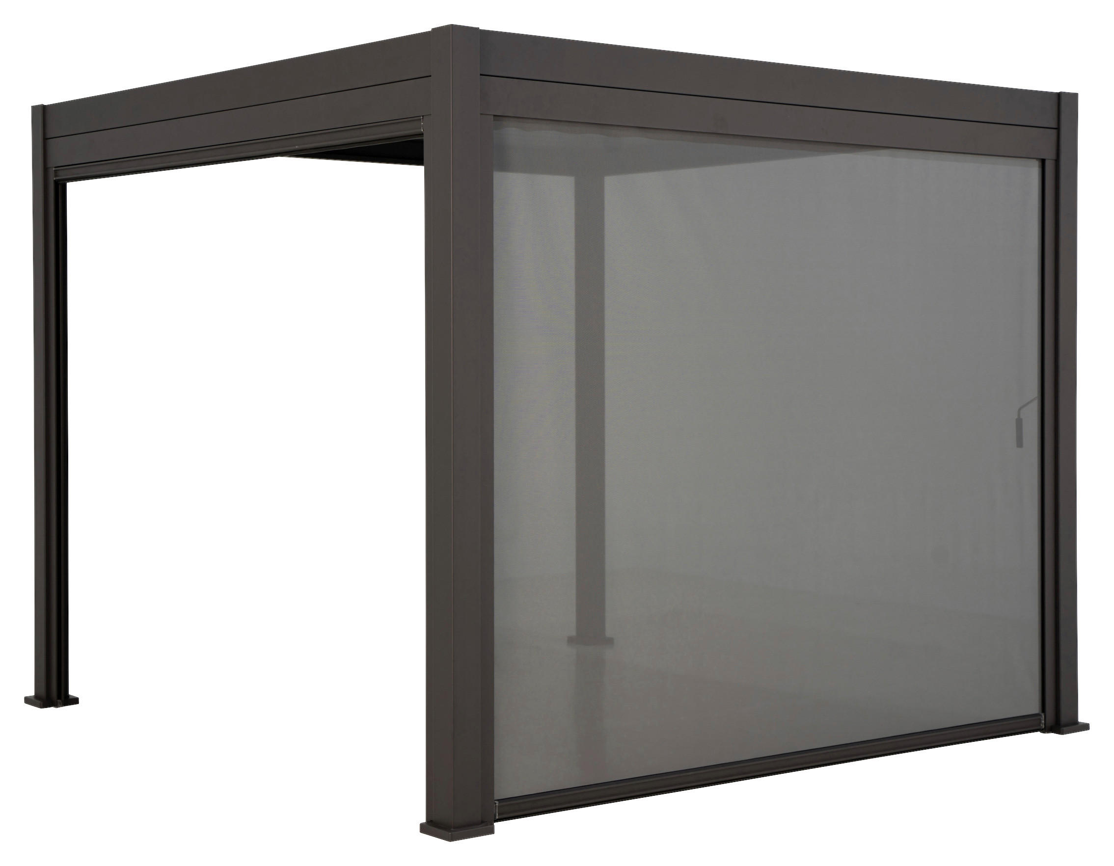 Mirador Sonnenrollo für Pergola Classic und Deluxe anthrazit Aluminium B/H/L: ca. 279,1x236,5x7 cm Classic und Deluxe - anthrazit (7,00/279,10/236,50cm) - Mirador