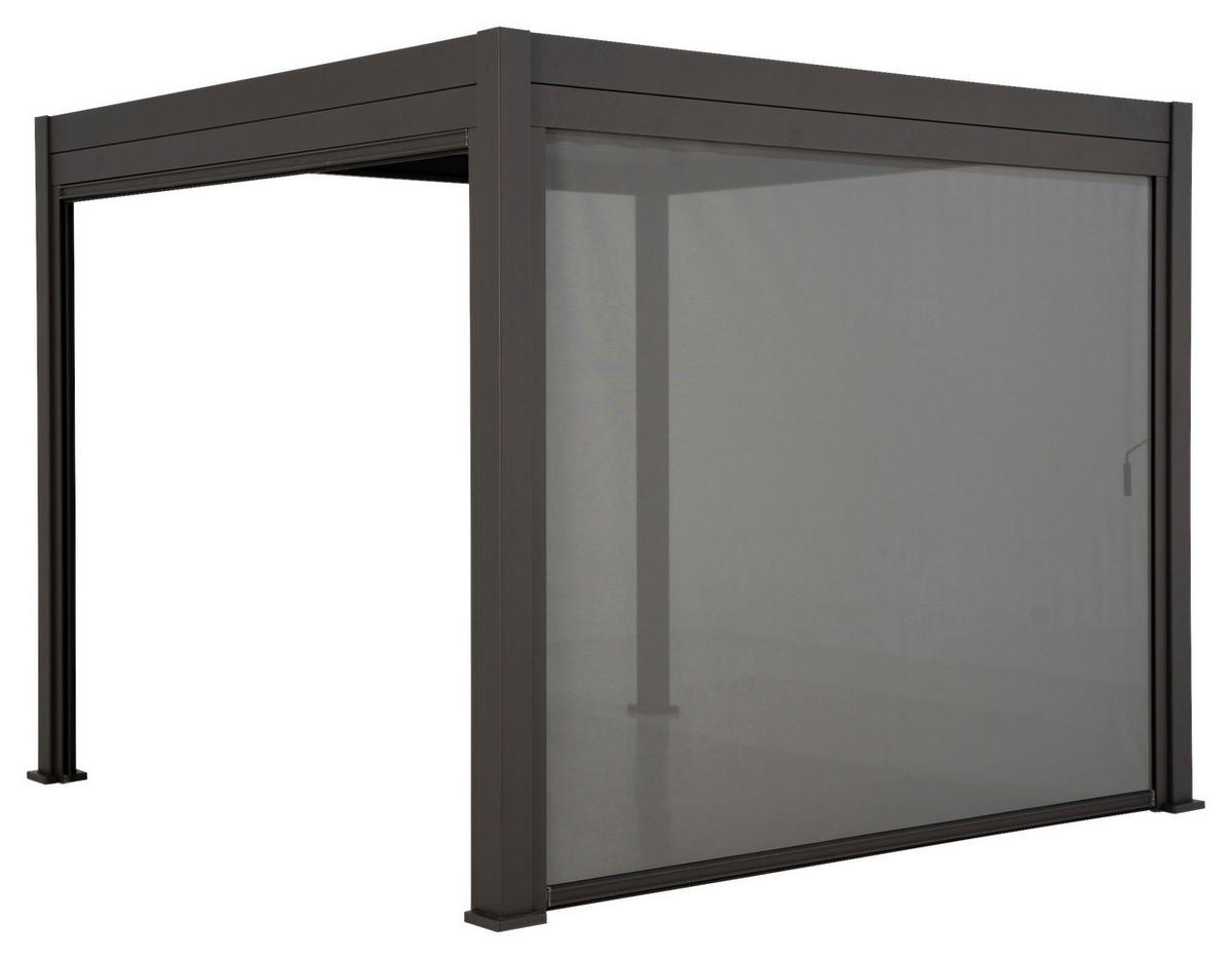Mirador Sonnenrollo für Pergola Classic und Deluxe anthrazit Aluminium B/H/L: ca. 279,1x236,5x7 cm Classic und Deluxe - anthrazit (7,00/279,10/236,50cm) - Mirador