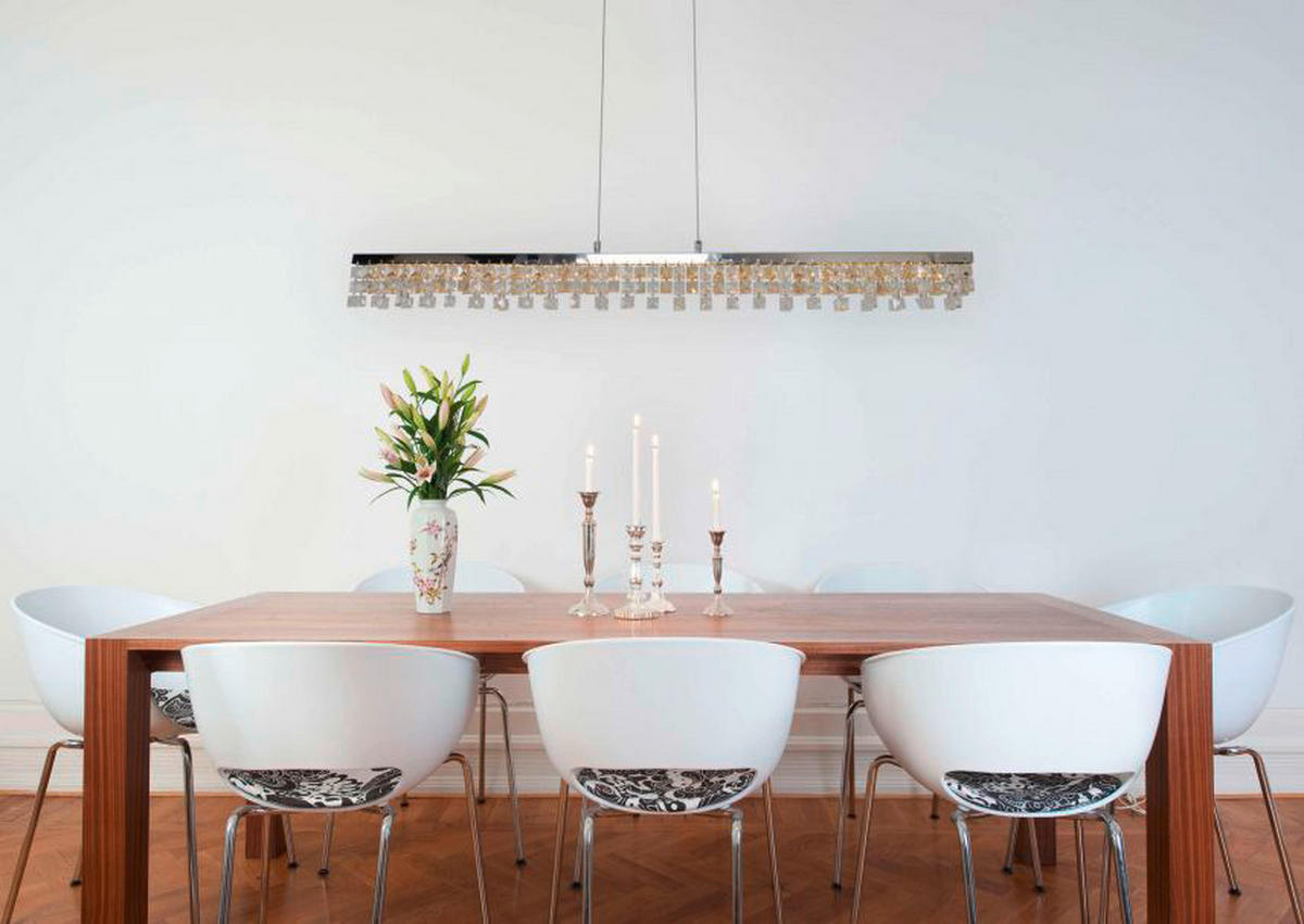 Näve Leuchten LED Pendelleuchte NV7049742 Diamonds - Chrom/glasklar (8,00/120,00cm) - Näve Leuchten