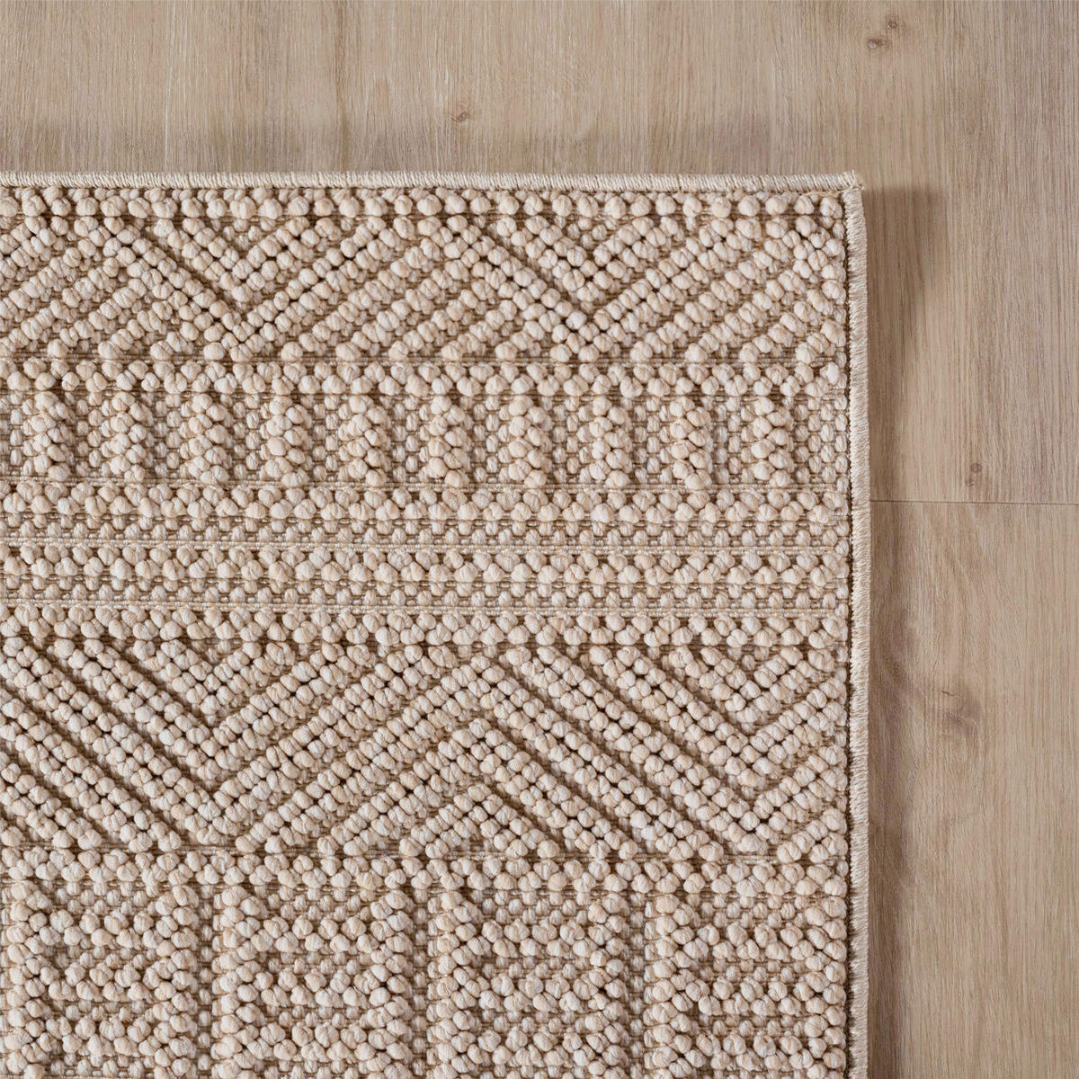 Ayyildiz Kurzflorteppich HELIX beige B/H/L: ca. 280x0,7x370 cm HELIX - beige (370,00/280,00/0,70cm) - Ayyildiz