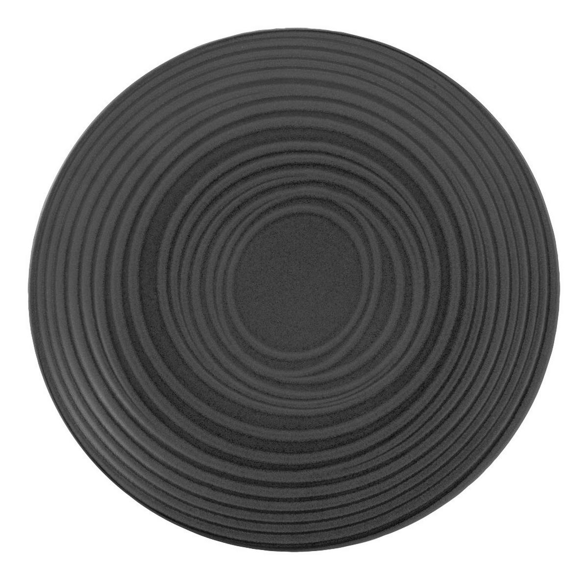 CreaTable Tafelservice Lava Stone schwarz Keramik 12 tlg. Lava Stone - schwarz/grau - CreaTable