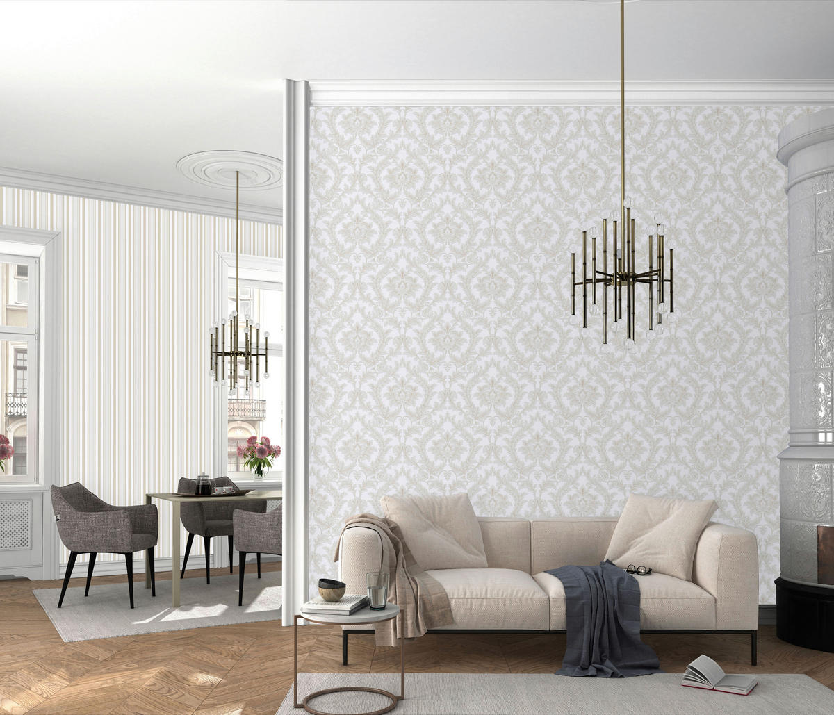 Vliestapete Ornament grau B/L: ca. 53x1005 cm Vliestapete_10159-31 - grau (53,00/1005,00cm)
