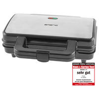 Emerio Sandwichtoaster ST-109562.21 schwarz silber Metall Kunststoff B/H/L: ca. 24x10x29 cm Sandwichtoaster_2fach ST-109562.21 - schwarz/silber (29,00/24,00/10,00cm) - Emerio