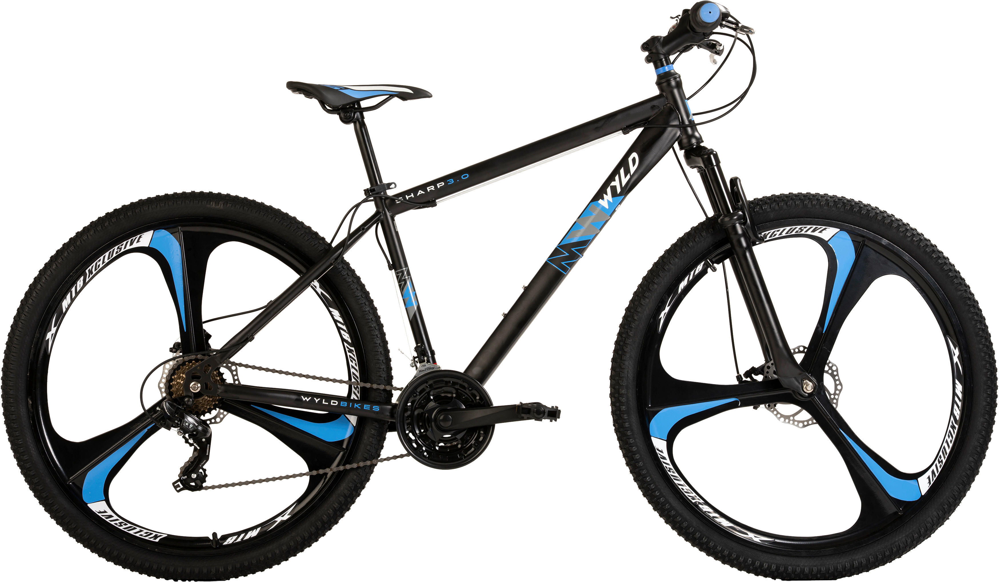WYLD Mountain-Bike Sharp SHARP 3.0 29 Zoll Rahmenhöhe 46 cm 21 Gänge schwarz schwarz ca. 29 Zoll Sharp - schwarz - WYLD