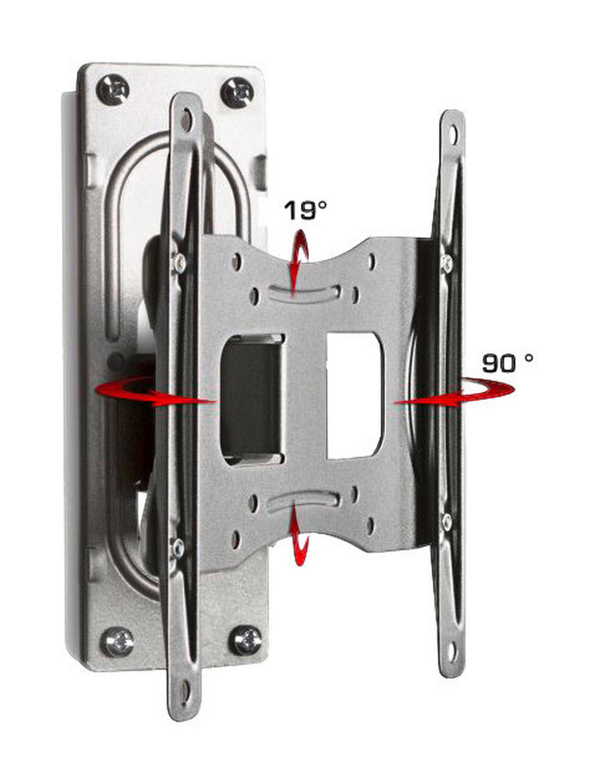 VCM TV-Wandhalterung silber FS1 TV Wandhalterung - silber (22,00/24,00/11,40cm) - VCM