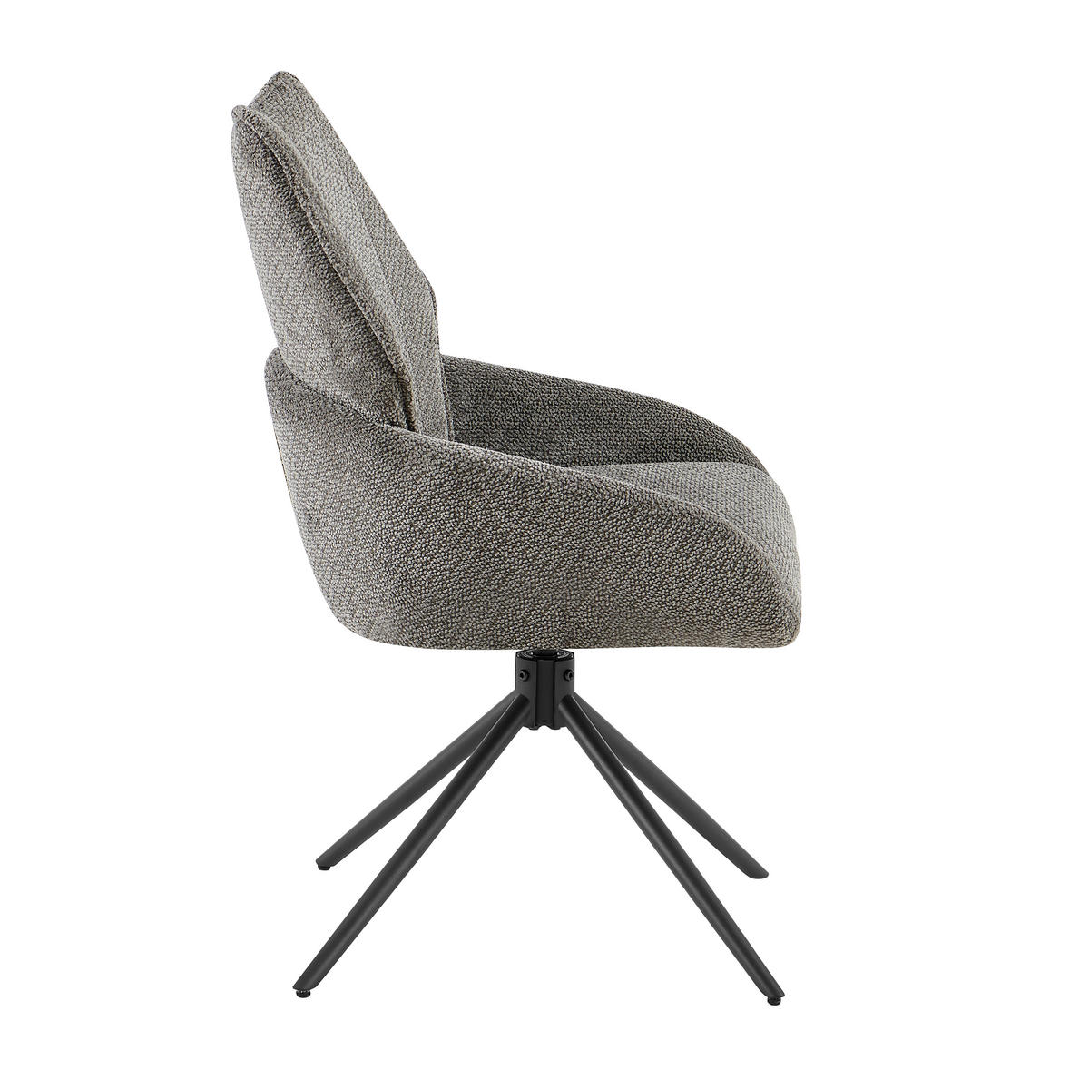 Drehstuhl Cali anthrazit Webstoff B/T: ca. 57x61 cm Cali - schwarz/anthrazit (57,00/61,00cm)