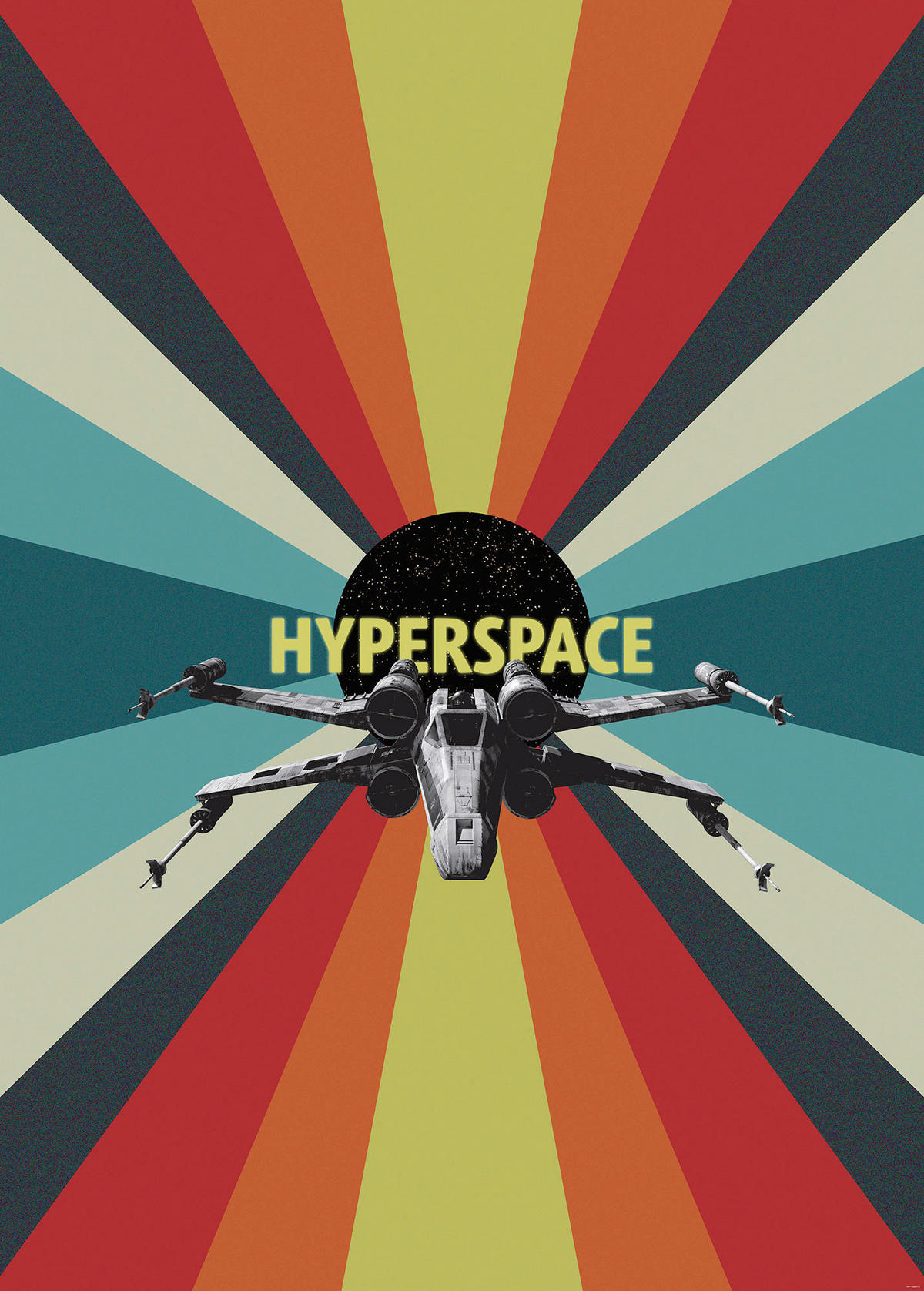 Komar Fototapete Star Wars Hyperspace IADX4-029 multicolor Star Wars Hyperspace IADX4-029 - multicolor - Komar