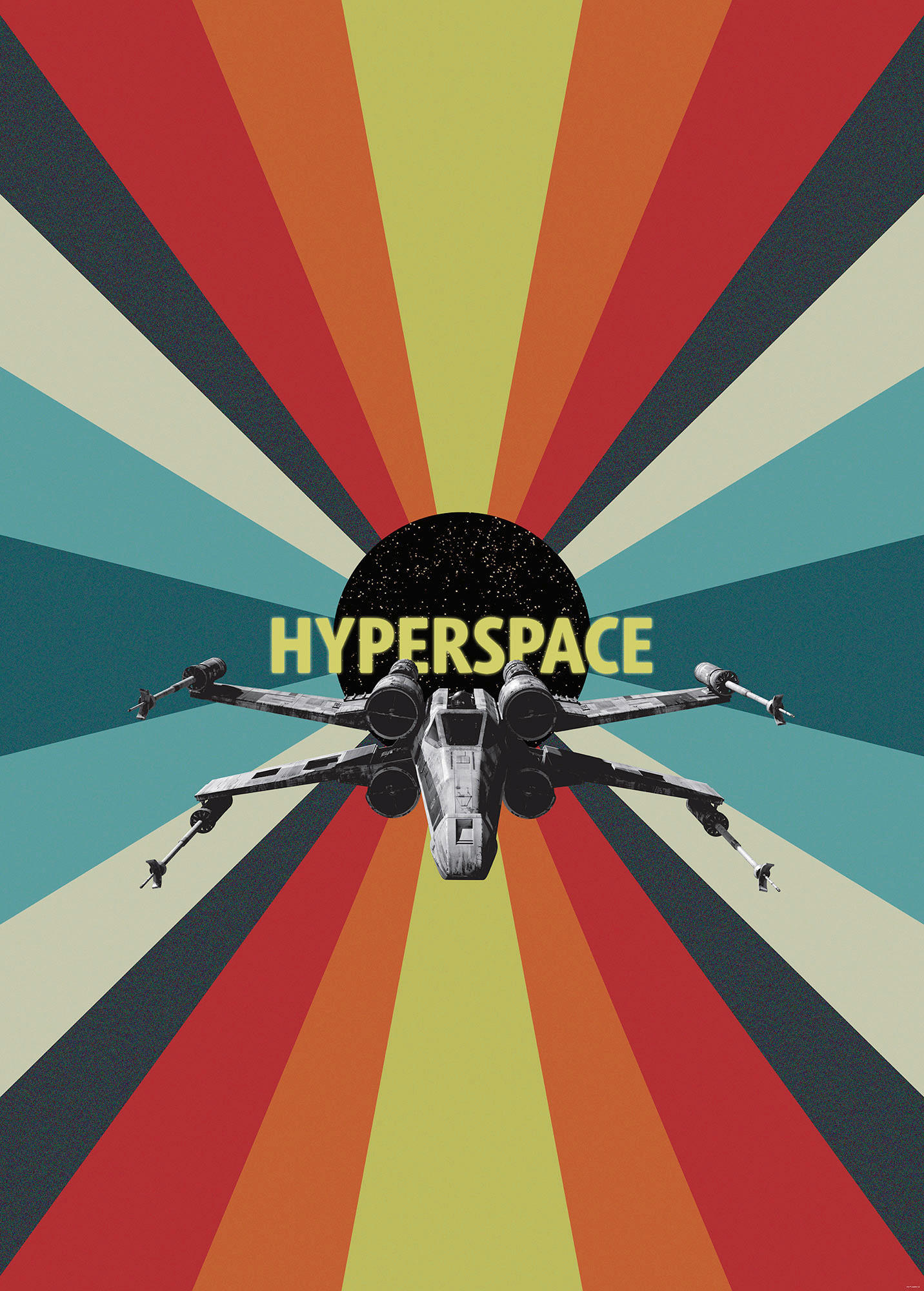 Komar Fototapete Star Wars Hyperspace IADX4-029 multicolor