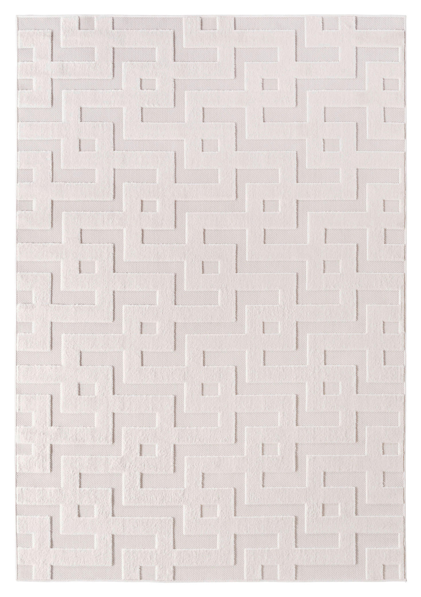 Ayyildiz Kurzflorteppich DOHA creme B/L: ca. 80x250 cm DOHA - creme (80,00/250,00cm) - Ayyildiz