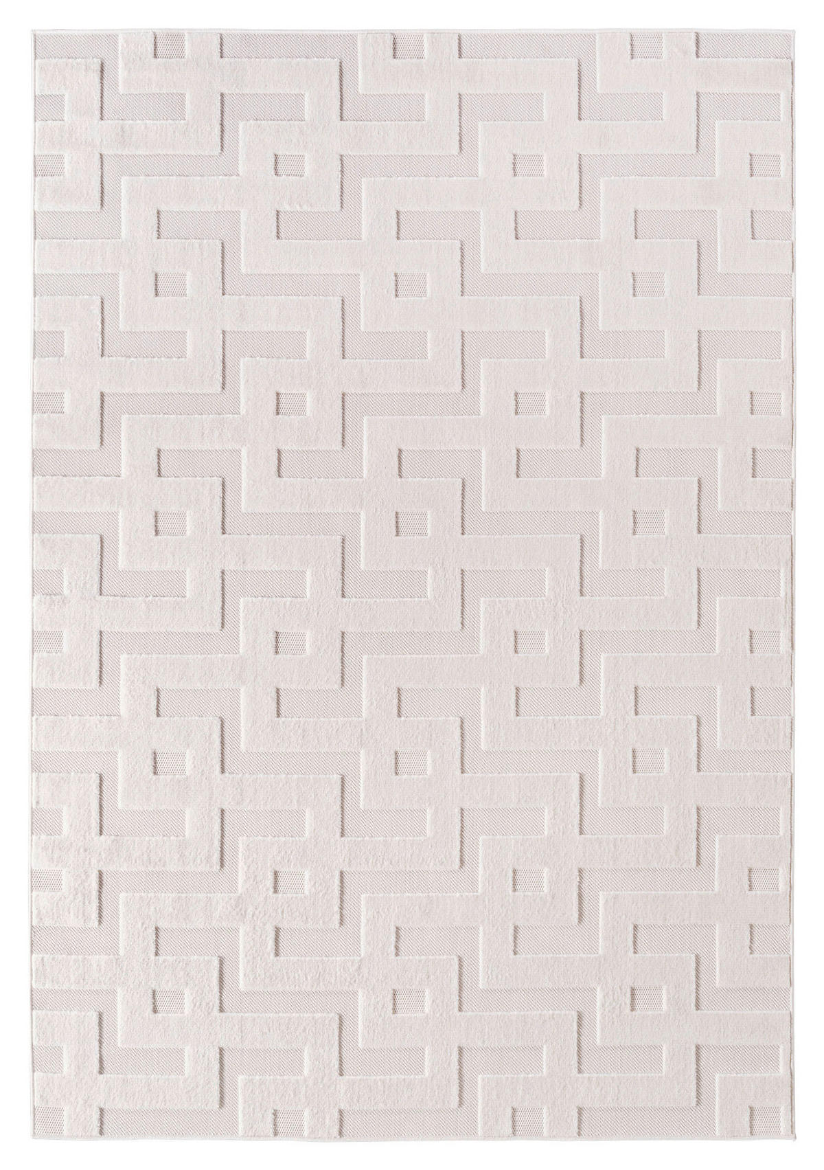 Ayyildiz Kurzflorteppich DOHA creme B/L: ca. 80x250 cm DOHA - creme (80,00/250,00cm) - Ayyildiz