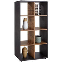 Regal Fontana New Beton dunkel Optik Eiche Wotan Nachbildung B/H/T: ca. 73x145x35 cm Fontana New - Eiche/Beton (73,00/145,00/35,00cm)