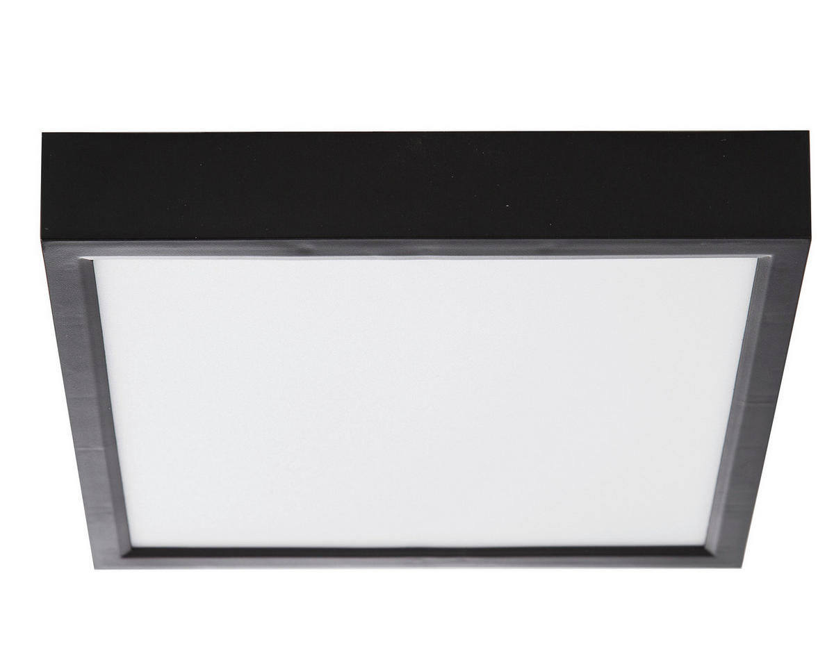Nowa LED-Deckenleuchte 61041708 schwarz Kunststoff B/H/T: ca. 17x3,6x17 cm 1 Brennstellen PUCCY - schwarz (17,00/3,60/17,00cm) - Nowa