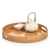 Zeller Tablett natur Bambus B/H/L: ca. 38x5x38 cm Tablett - natur (38,00/38,00/5,00cm) - Zeller
