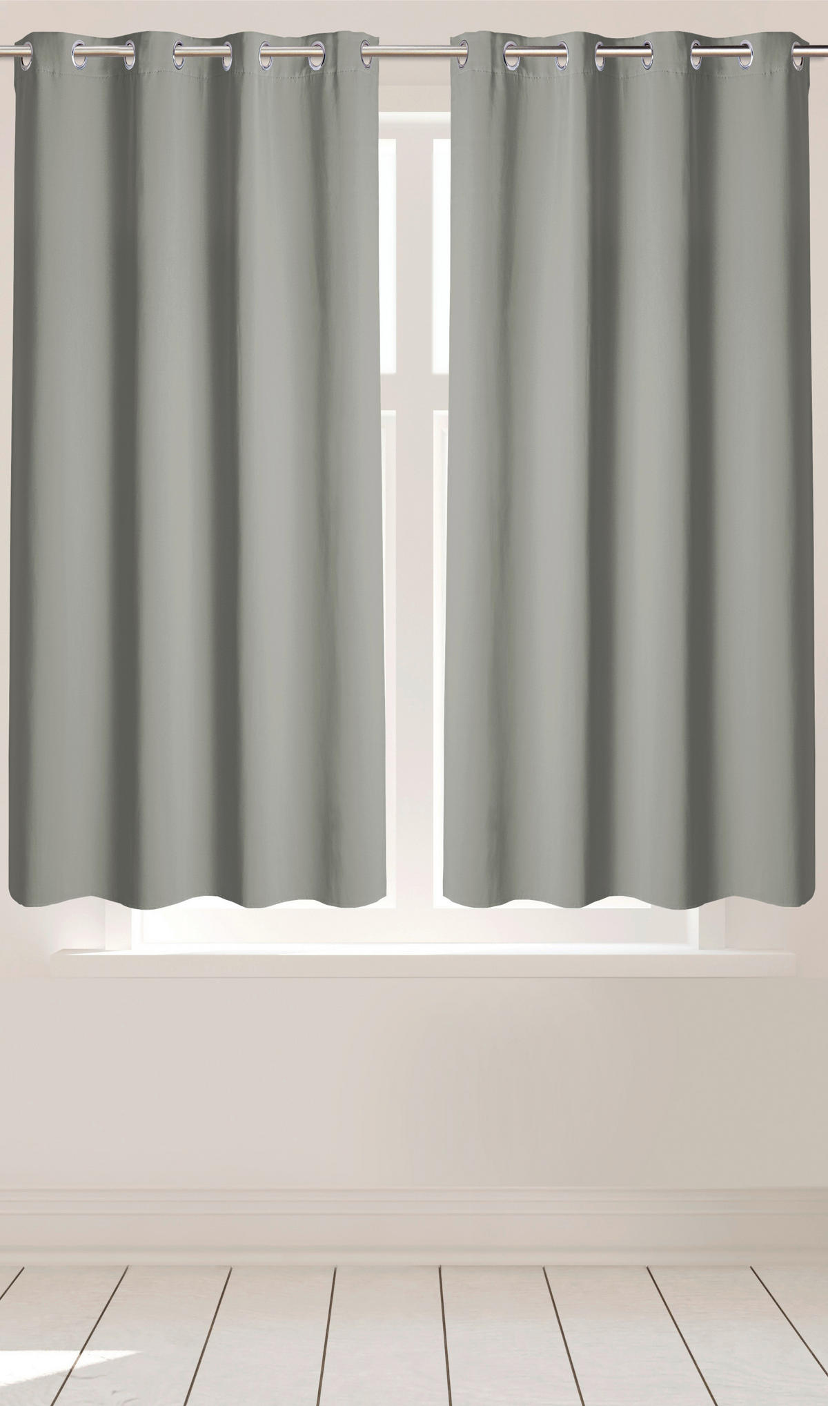 Ösenvorhang Verona silber B/L: ca. 140x175 cm Verona - silber (140,00/175,00cm)
