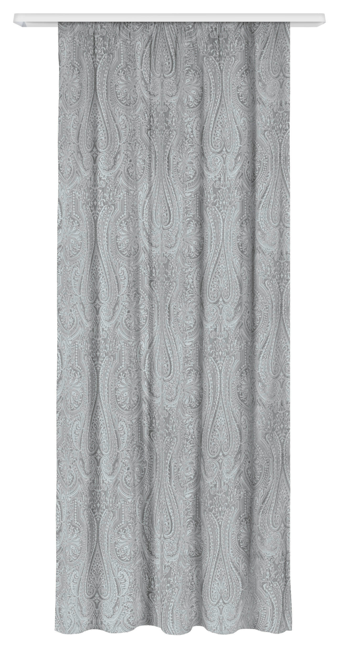 Dekovorhang Paisley silber B/L: ca. 140x245 cm Paisley - silber (140,00/245,00cm)