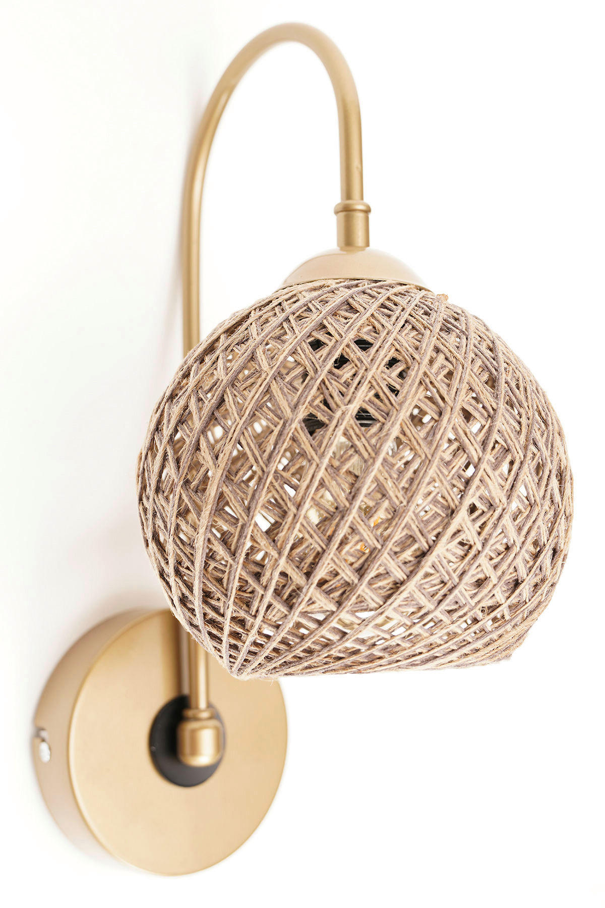 Opviq Wandleuchte braun Metall B/H/L: ca. 25x30x22 cm E27 1 Brennstellen Wandleuchte_SP021 - braun (22,00/25,00/30,00cm) - Opviq