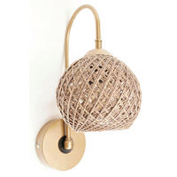 Opviq Wandleuchte braun Metall B/H/L: ca. 25x30x22 cm E27 1 Brennstellen Wandleuchte_SP021 - braun (22,00/25,00/30,00cm) - Opviq