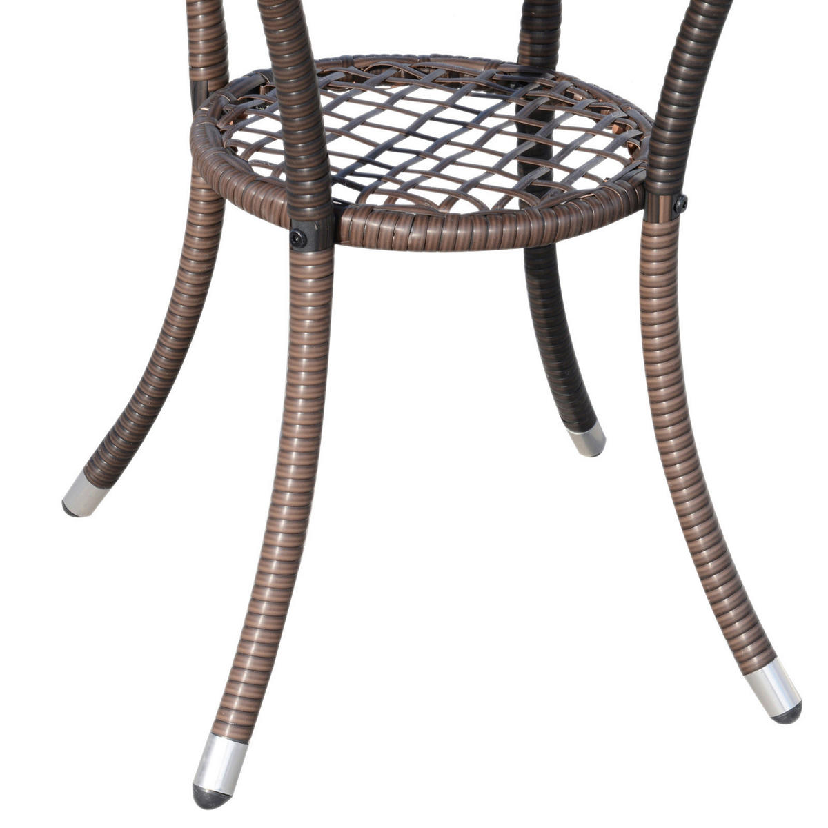 Outsunny Gartenmöbel-Set braun Polyrattan B/H/L: ca. 58,5x89,5x60 cm Gartenmöbel-Set - braun (60,00/58,50/89,50cm) - Outsunny