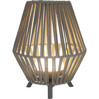 NewGarden LED-Tischleuchte taupe Kunststoff B/H/L: ca. 25,5x32,5x25,5 cm 1 Brennstellen CONTA 30 - taupe (25,50/25,50/32,50cm) - NewGarden