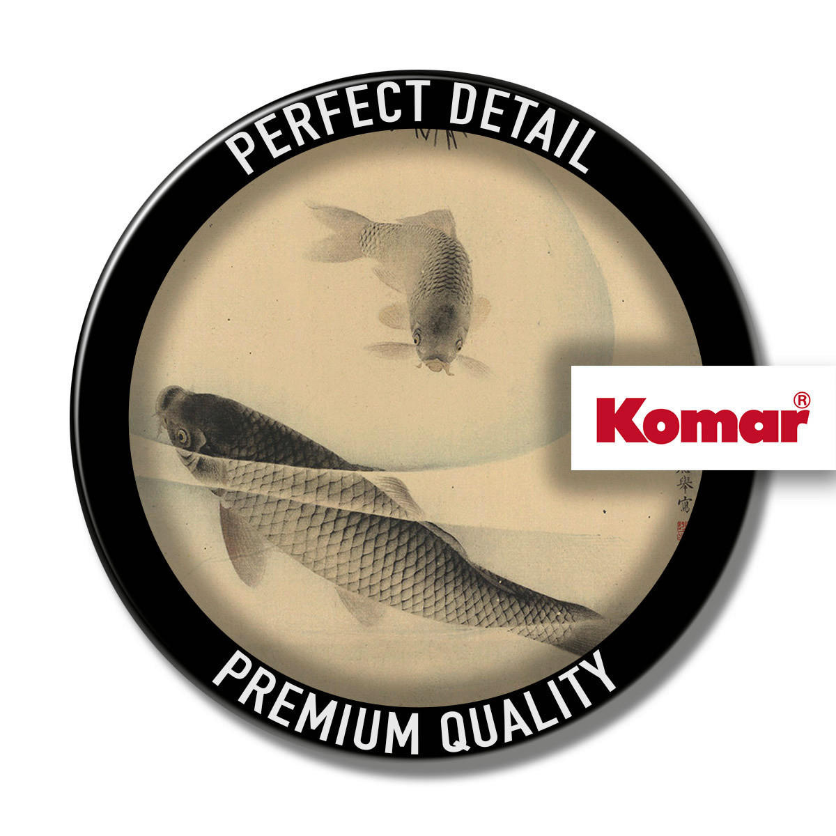 Komar Fototapete Koi B/L: ca. 100x250 cm Koi - (100,00/250,00cm) - Komar