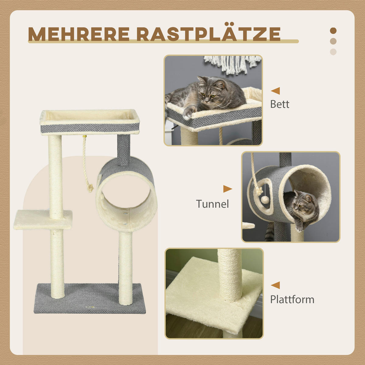 PawHut Kratzbaum Kratzbaum - PawHut