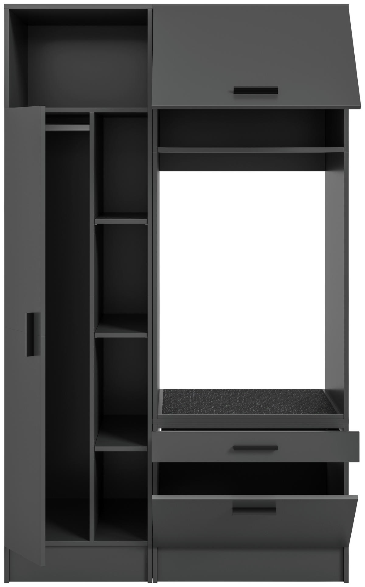 Waschmaschinenumbauschrank Free anthrazit B/H/T: ca. 116x195x68 cm Free - anthrazit (116,00/195,00/68,00cm) - xonox.home