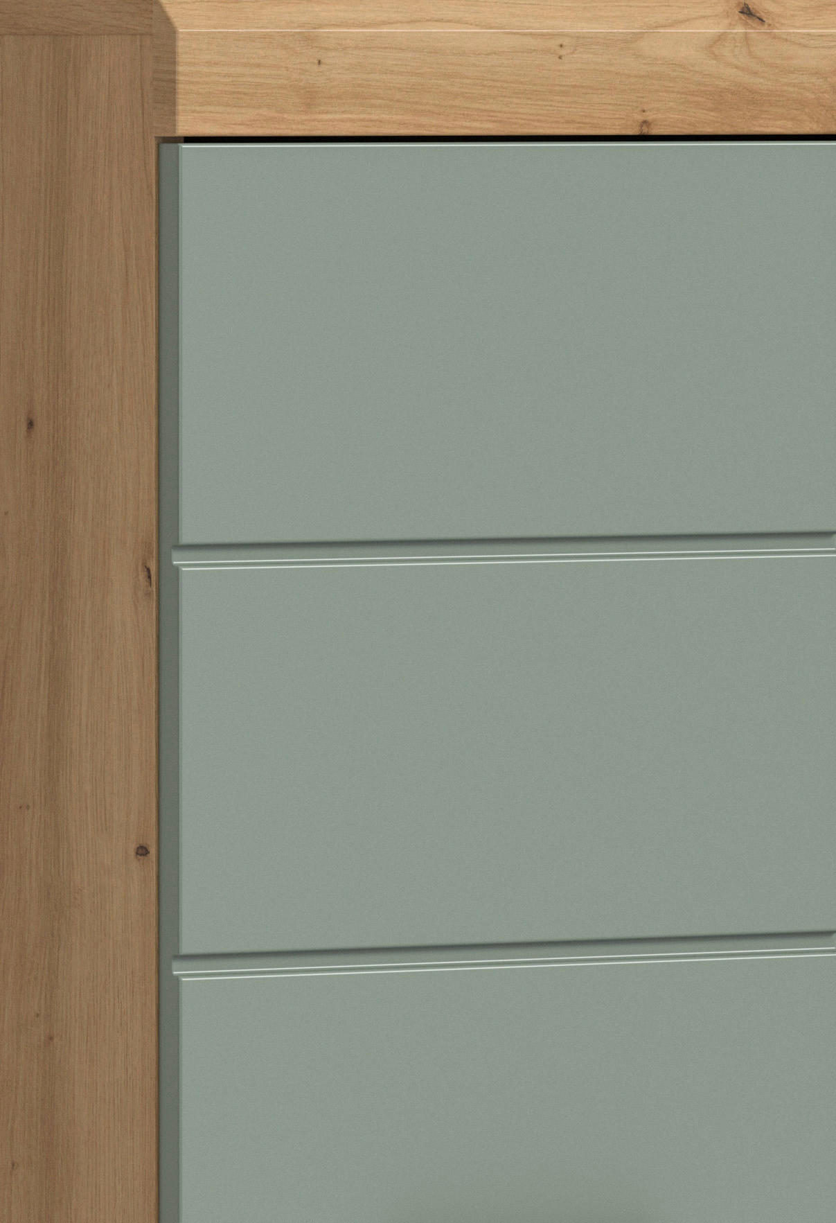 Thumbnail - Badhochschrank Scout Eiche Artisan Nachbildung salbei Nachbildung B/H/T: ca. 37x191x31 cm