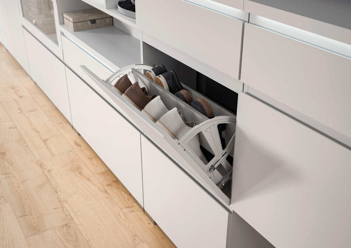 Schuhschrank Shoelove weiß B/H/T: ca. 95x130x18 cm Shoelove - weiß (95,00/130,00/18,00cm) - xonox.home