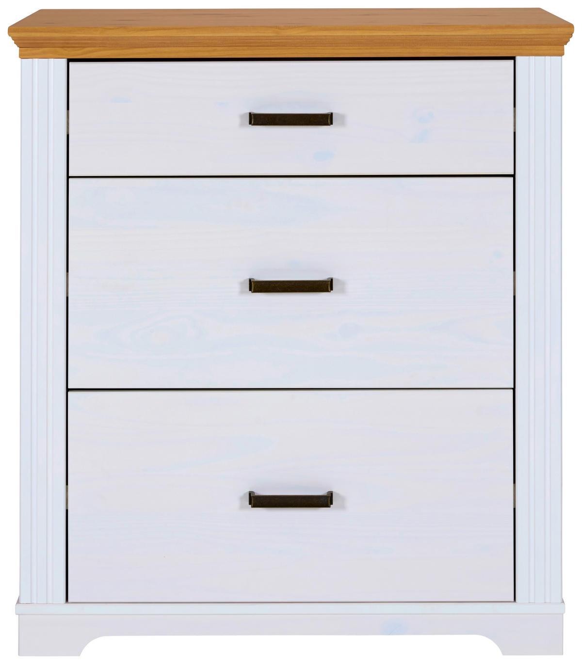 Kommode Maluno weiß lackiert B/H/L: ca. 48,3x104x93 cm Maluno - weiß (93,00/48,30/104,00cm) - Inter Link