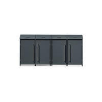 Westmann Mülltonnenbox Moderna anthrazit B/H/L: ca. 278x135x83 cm Moderna - anthrazit (83,00/278,00/135,00cm) - Westmann