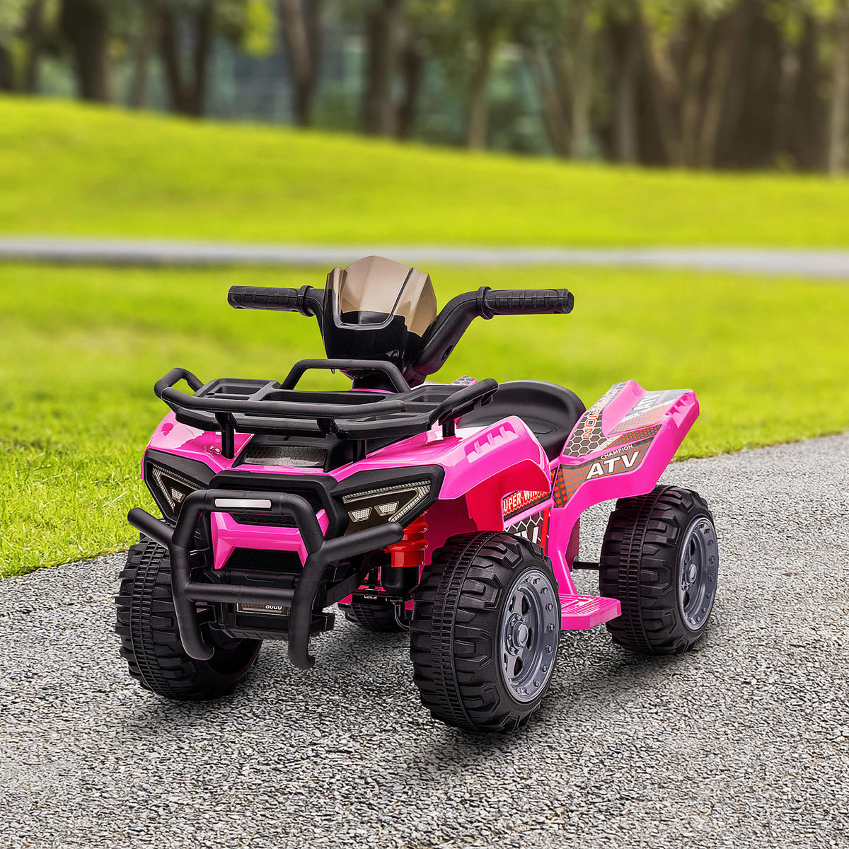 HOMCOM Kinderauto rosa B/H/L: ca. 42x70x45 cm Kinder-Elektrofahrzeug - rosa (45,00/42,00/70,00cm) - HOMCOM